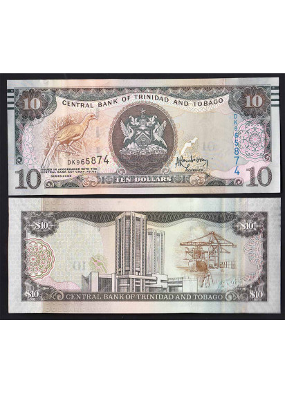 TRINIDAD & TOBAGO 10 Dollars 2006-2014 Fior di Stampa